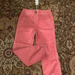 Boden 4L lightweight rose cordouroy joggers NWT